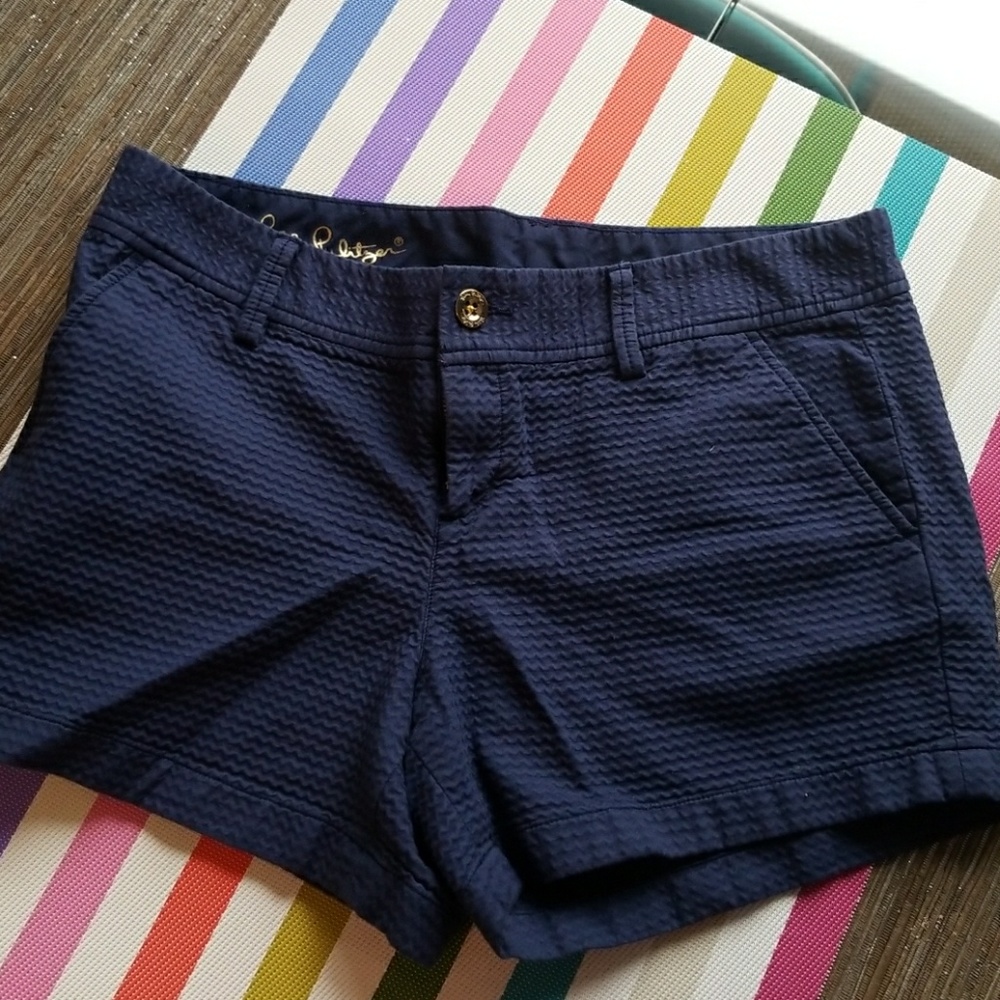 Lilly Pulitzer Callahan Navy Blue Shorts sz 12